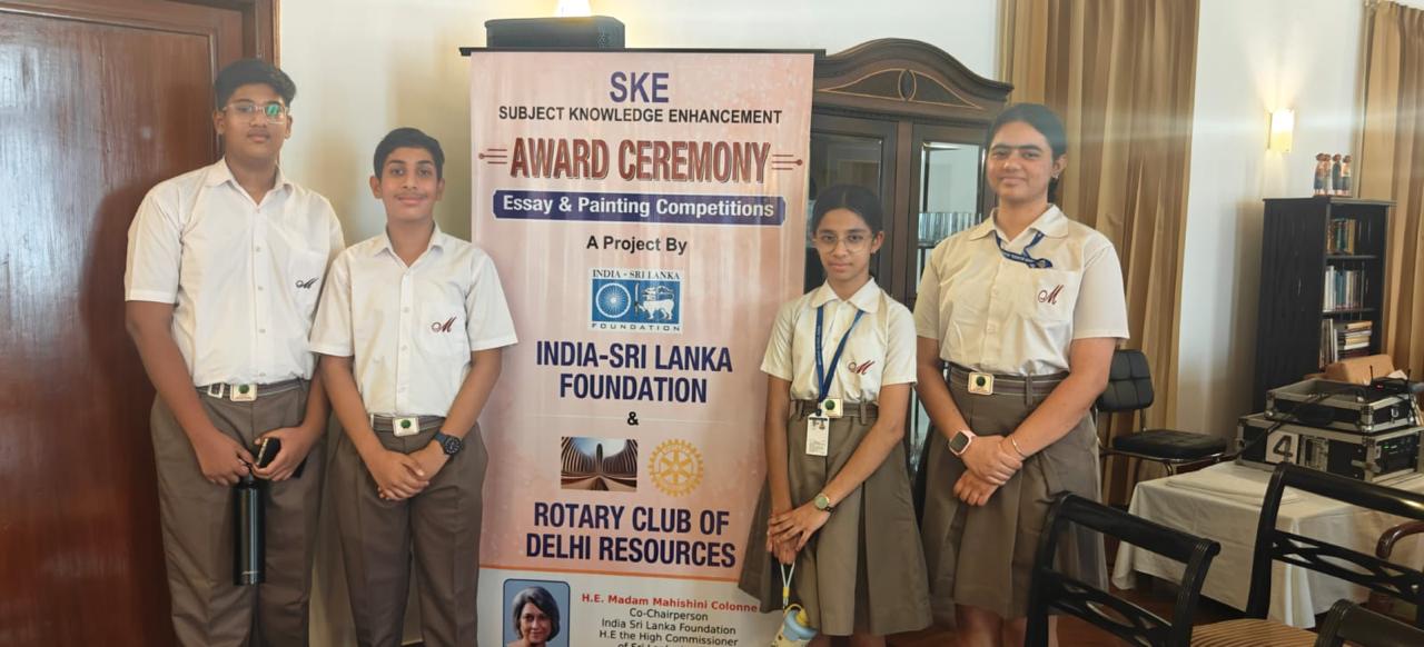 Mayoor School, Noida Shines at Sri Lanka Subject Knowledge Enhancement Competition